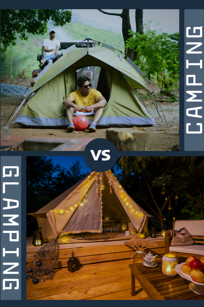 Qual é a diferença entre a barraca Bell e a barraca de acampamento?