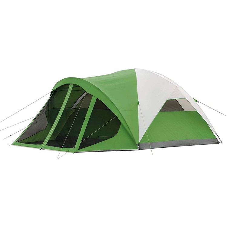Tenda de acampamento grande de dois cômodos com tela