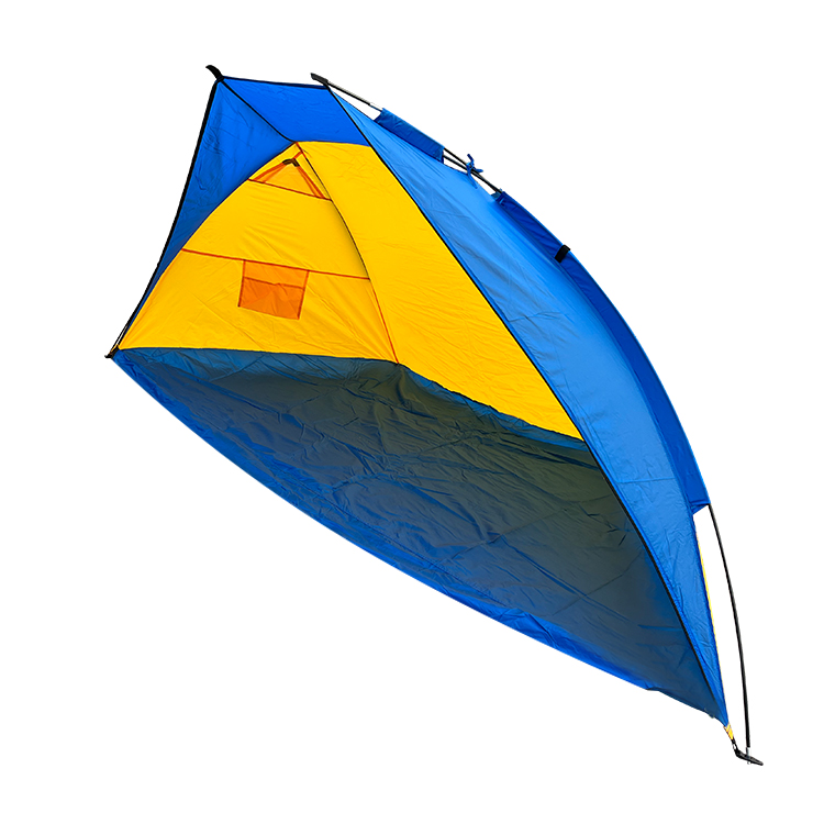 Tenda de acampamento de praia com teto de chuva e proteção solar resistente ao vento