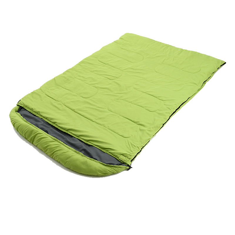 Saco de dormir duplo ultraleve para acampamento com travesseiros