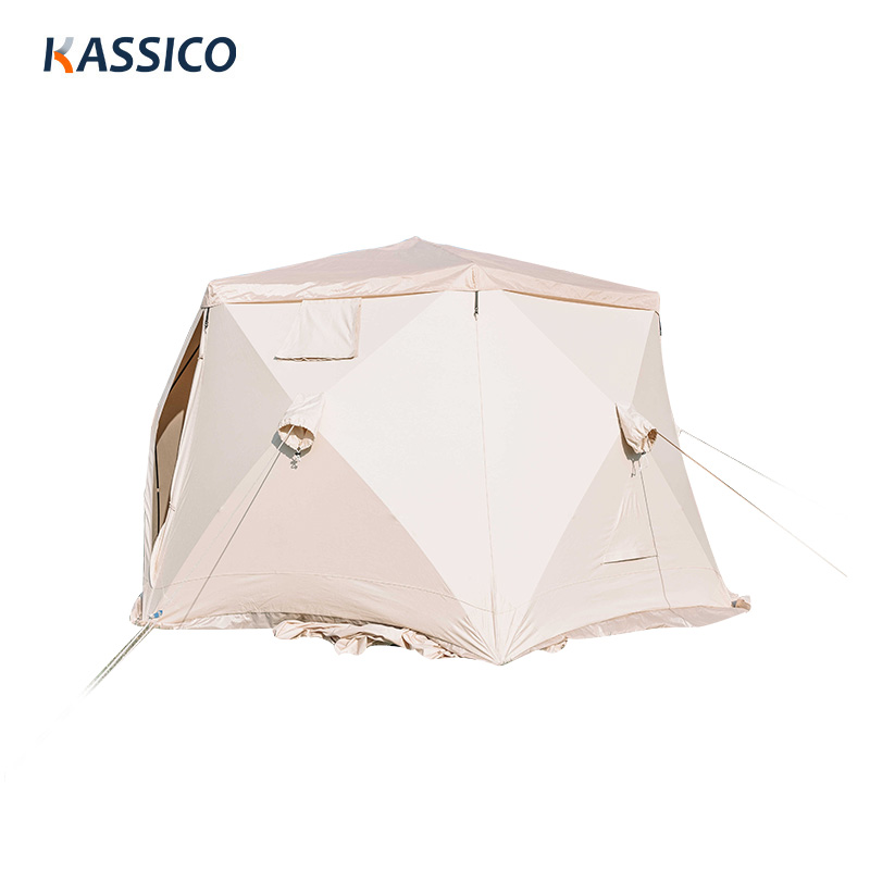 Tenda de pesca no gelo de lona de algodão à prova d'água