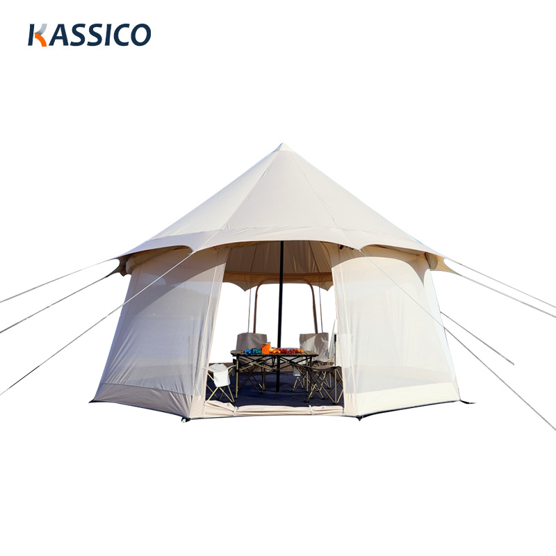 Tenda de luxo glamping mongol yurt
