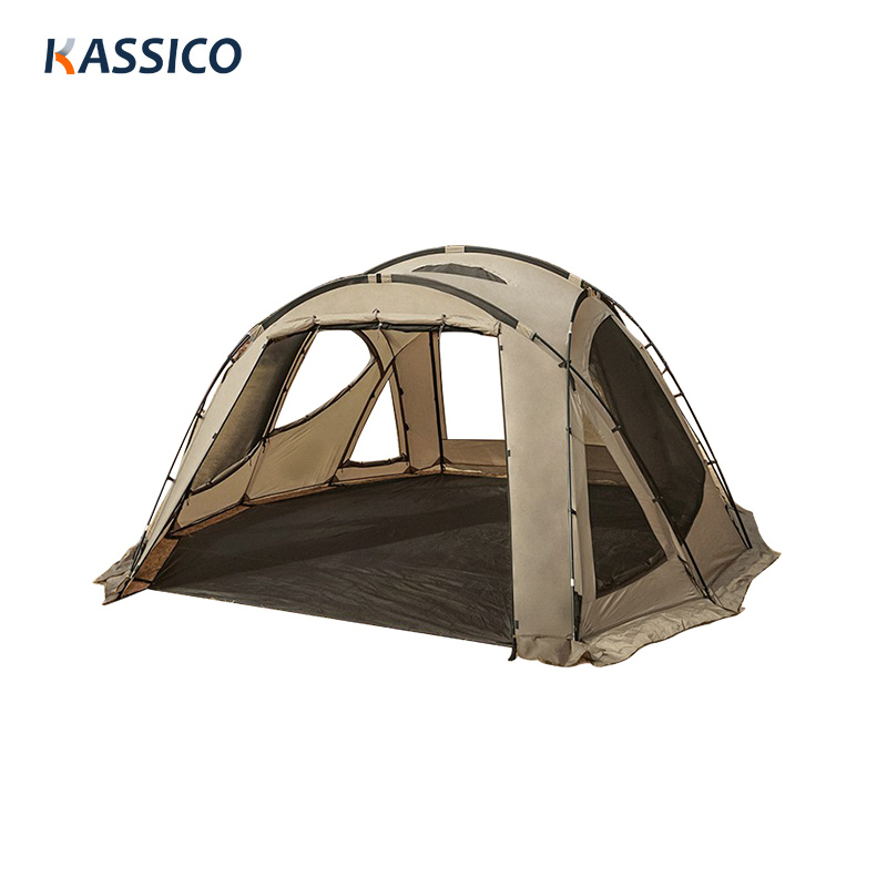 Tenda de acampamento ao ar livre com cúpula para eventos, festas e acampamentos familiares