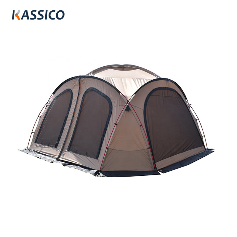 Tenda de acampamento à prova d'água com cobertura em forma de cúpula
