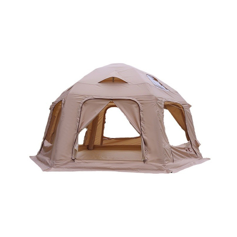 Tenda de acampamento inflável com cúpula de ar de 4.5 m de diâmetro