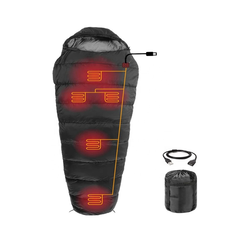 Saco de dormir aquecido para acampamento e caminhada no inverno
