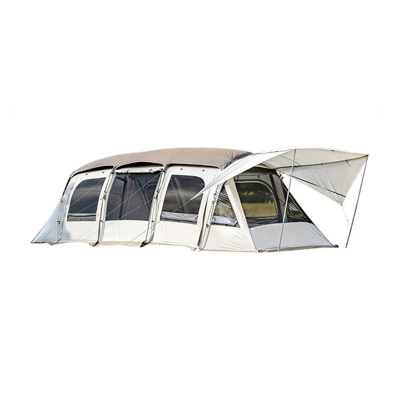 Tenda tipo túnel à prova d'água para vários cômodos para acampamento em família