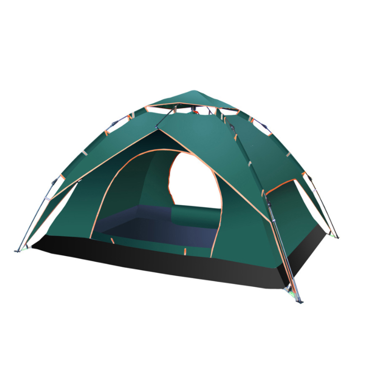Tenda de acampamento automática de camada dupla para família