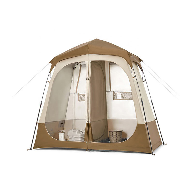 Acampamento ao ar livre Banheiro Vestiário Chuveiro Banheiro Tenda Separação Seca Molhada Tenda de Chuveiro Automática