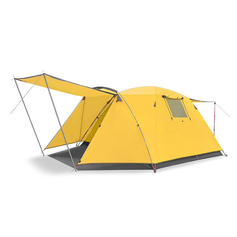 Tenda de acampamento impermeável de camada dupla com varanda