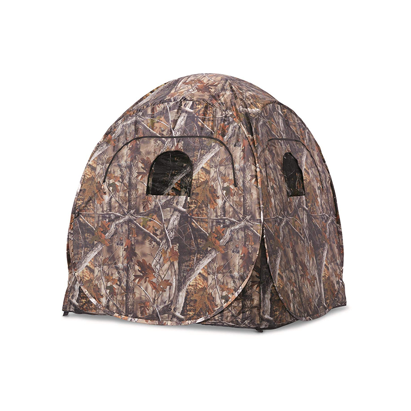 Cego de caça de implantação rápida com design de camuflagem
