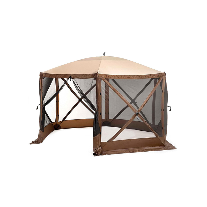 Tela mosquiteira de 6 lados para tendas de gazebo para camping, pátio e quintal