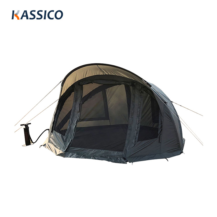 Tenda de acampamento e pesca camuflada personalizada com feixe de ar de poliuretano inflável