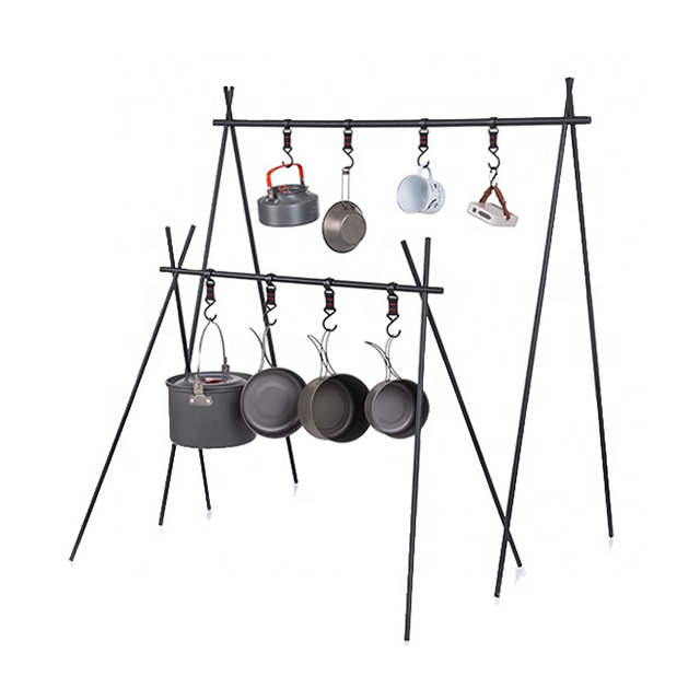 Suporte para churrasco e cozinha para acampamento ao ar livre