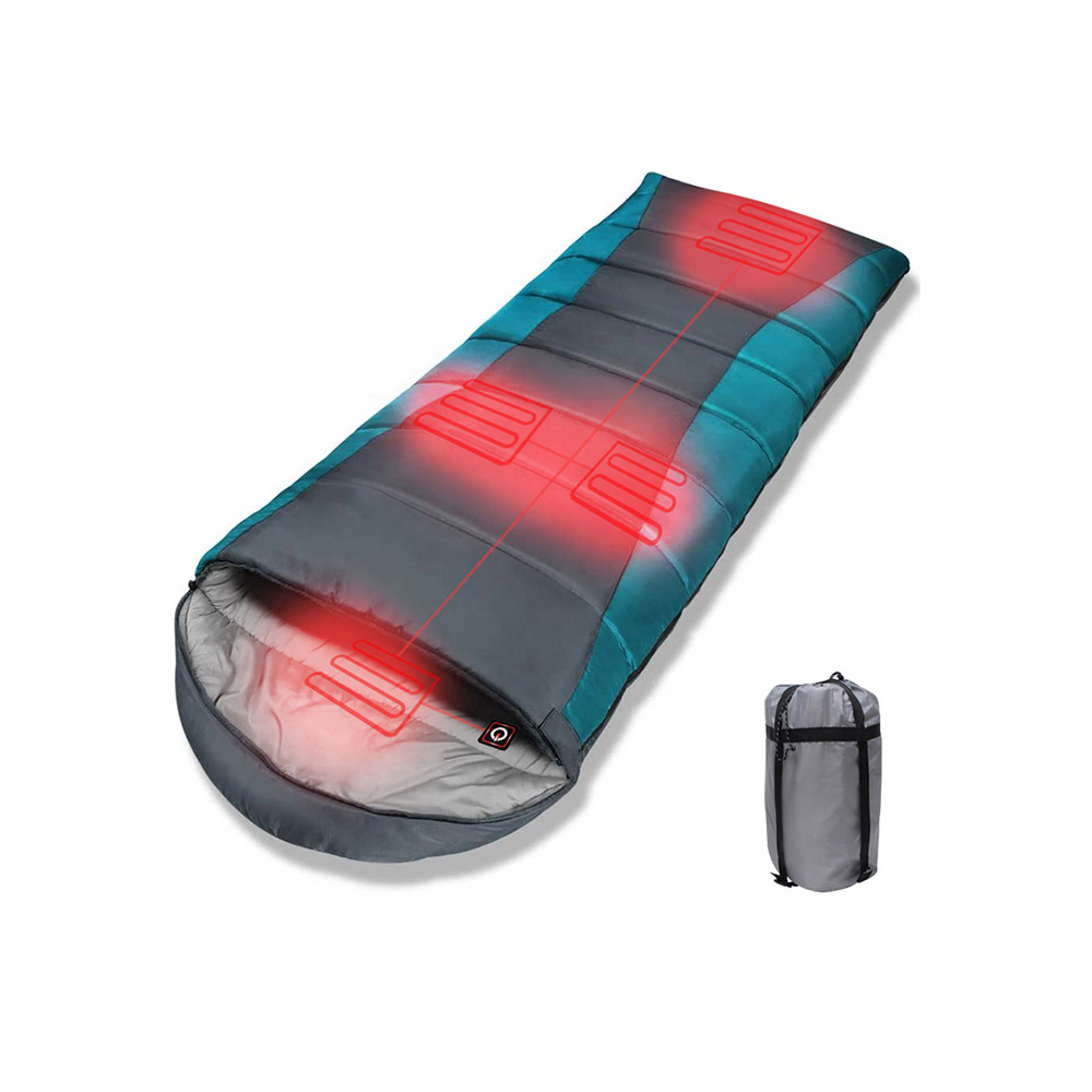 Saco de dormir aquecido elétrico de 12 V para acampamento