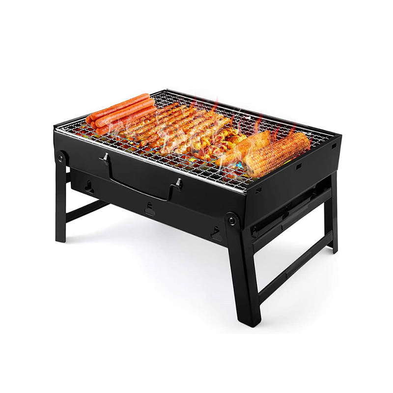 Churrasqueira dobrável portátil para acampamento ao ar livre para churrasco