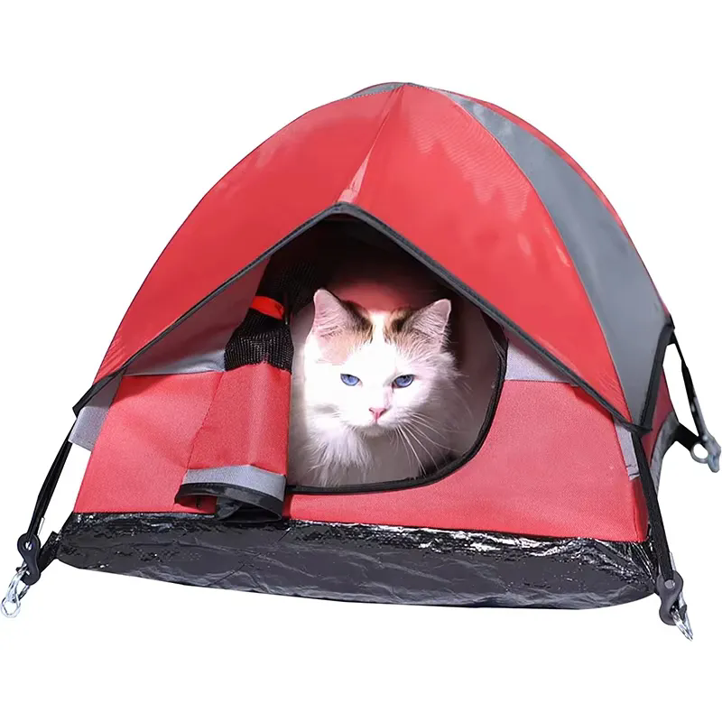 Tenda portátil para animais de estimação, interna e externa, com cama de tapete macio